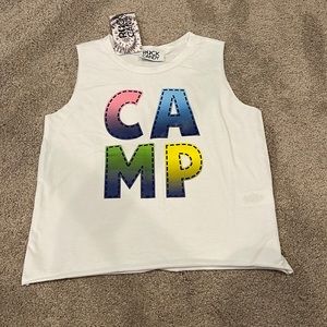 NWT Raw Hem Rock Candy Camp tank top